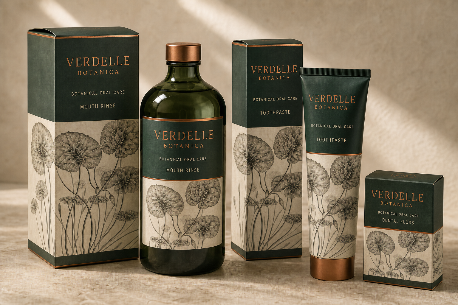 Verdelle Botanica packaging system by Mona Sani