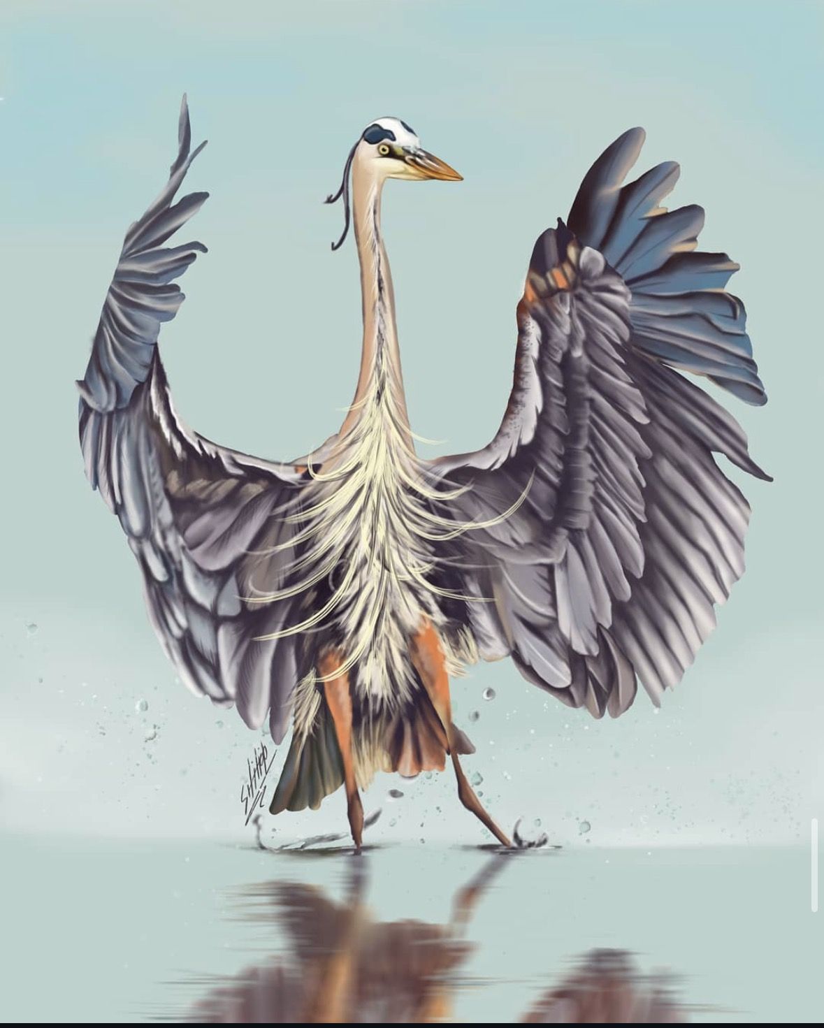 Digital wildlife and environment painting